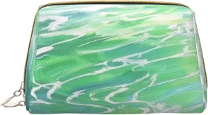 Eternal Drift Print Cute Small Makeup Bag, Leather Cosmetic Bags for Purse Women Gifts Make Up Organizer Travelling