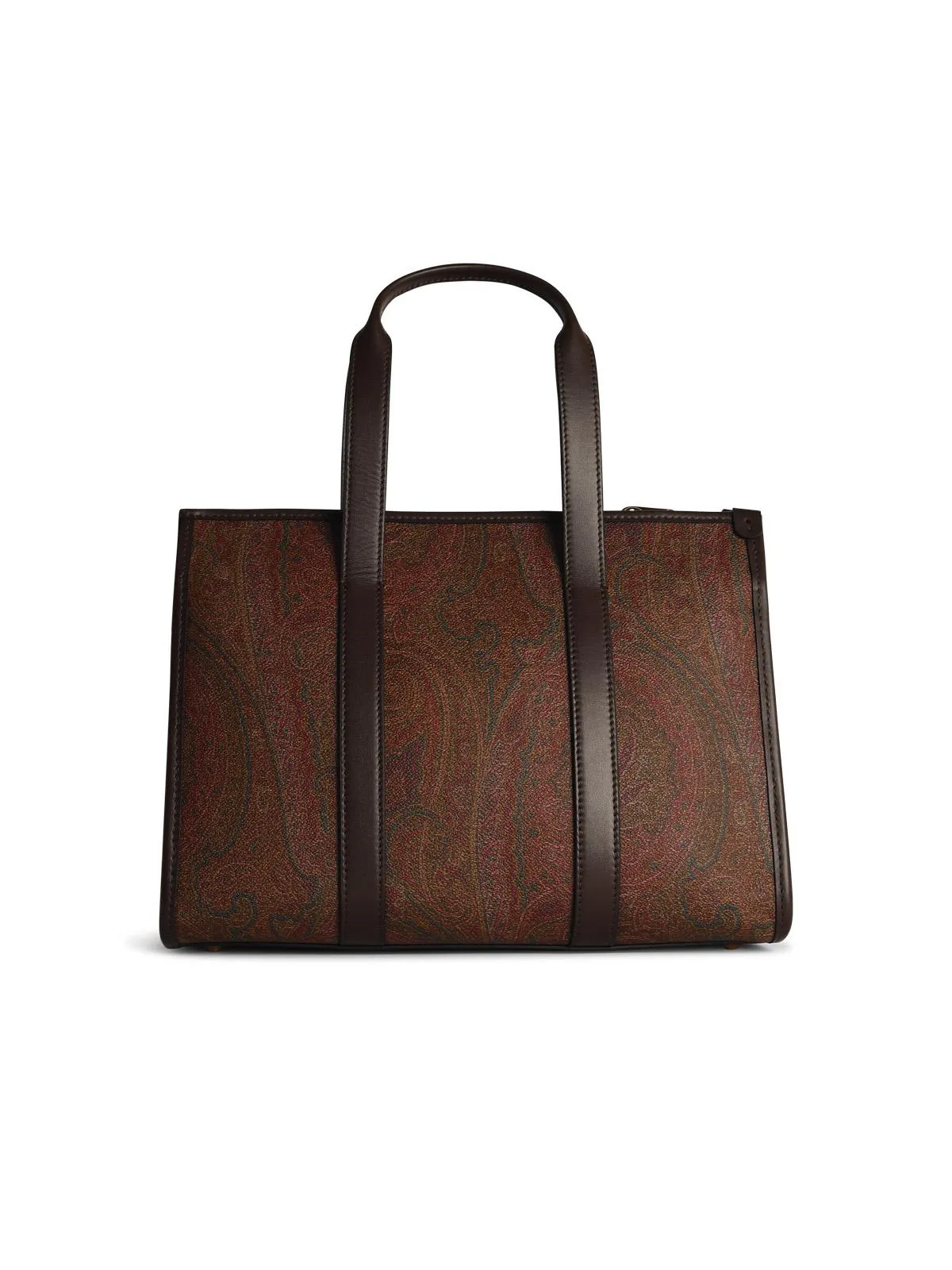 Etro 'Arnica' Brown Shiny Lear Shopping Bag