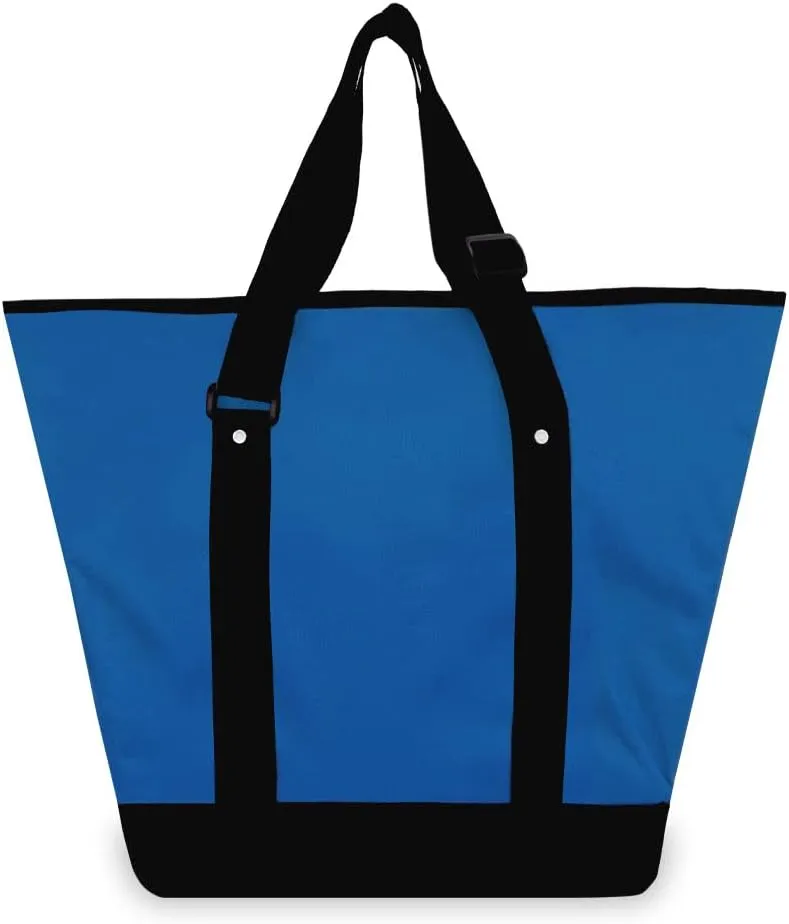 Everest Luggage Deluxe Shopping Tote, Royal Blue/Black, Royal Blue/Black, One Size