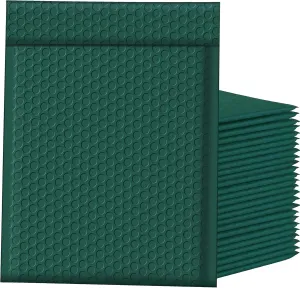 Famagic Bubble Mailers 8.5x12 Inch 25pc Ultramarine Green Shipping Bags, Chic Packaging Bags For Small Business, Colored Padded Mailing Envelopes, Opaque Matte Self Seal Bubble Poly Mailers Bulk #2