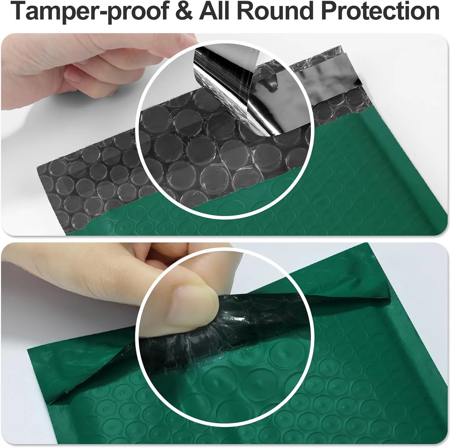 Famagic Bubble Mailers 8.5x12 Inch 25pc Ultramarine Green Shipping Bags, Chic Packaging Bags For Small Business, Colored Padded Mailing Envelopes, Opaque Matte Self Seal Bubble Poly Mailers Bulk #2