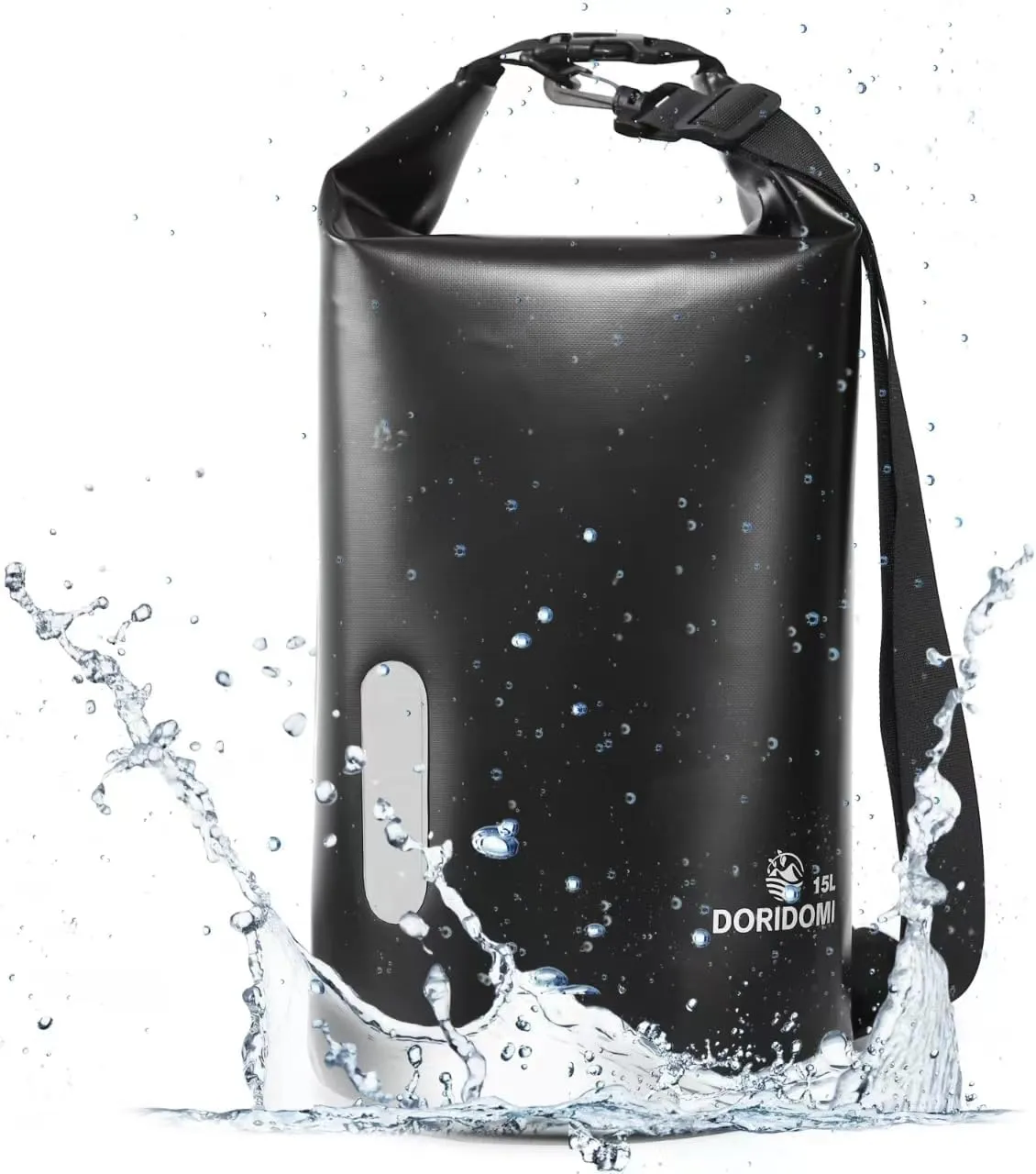 Faraday Bags - Black 15L Waterproof EMP Protection Faraday Dry Bag with RFID Signal Blocking Shield