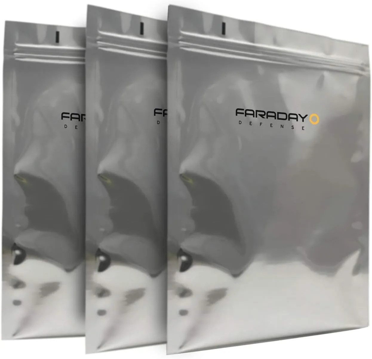 Faraday Cage EMP/ESD Bags Premium 3pc 8x10 Thick & Heavy Duty Quality Kit for Medium Notebook, External Hard Drive, iPad Windows