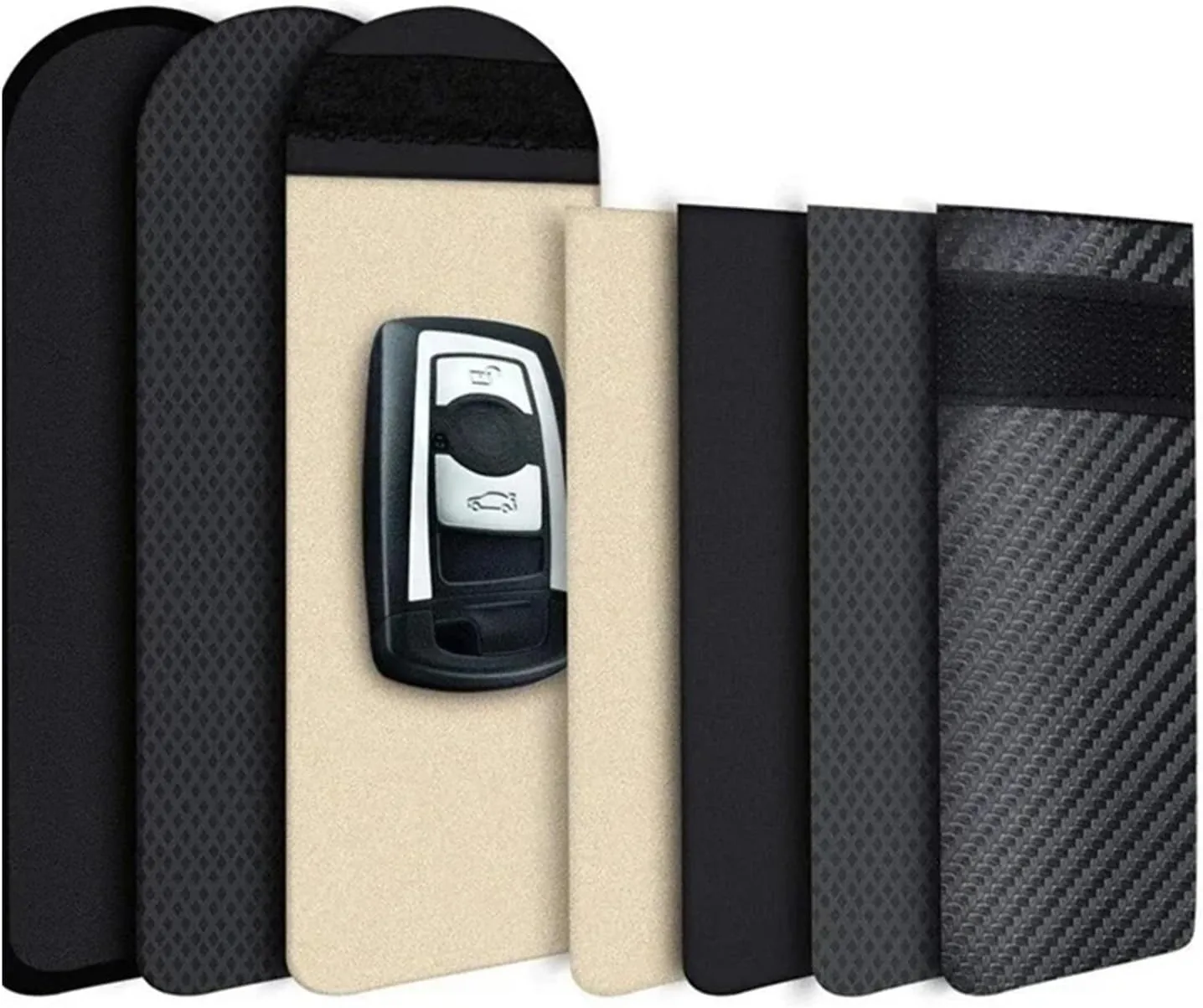 Faraday Key RFID Electromagnetic Shielding Bag Credit Card Blocker Case Keyless Entry Car Theft Bags ﻿Key Case(Small)
