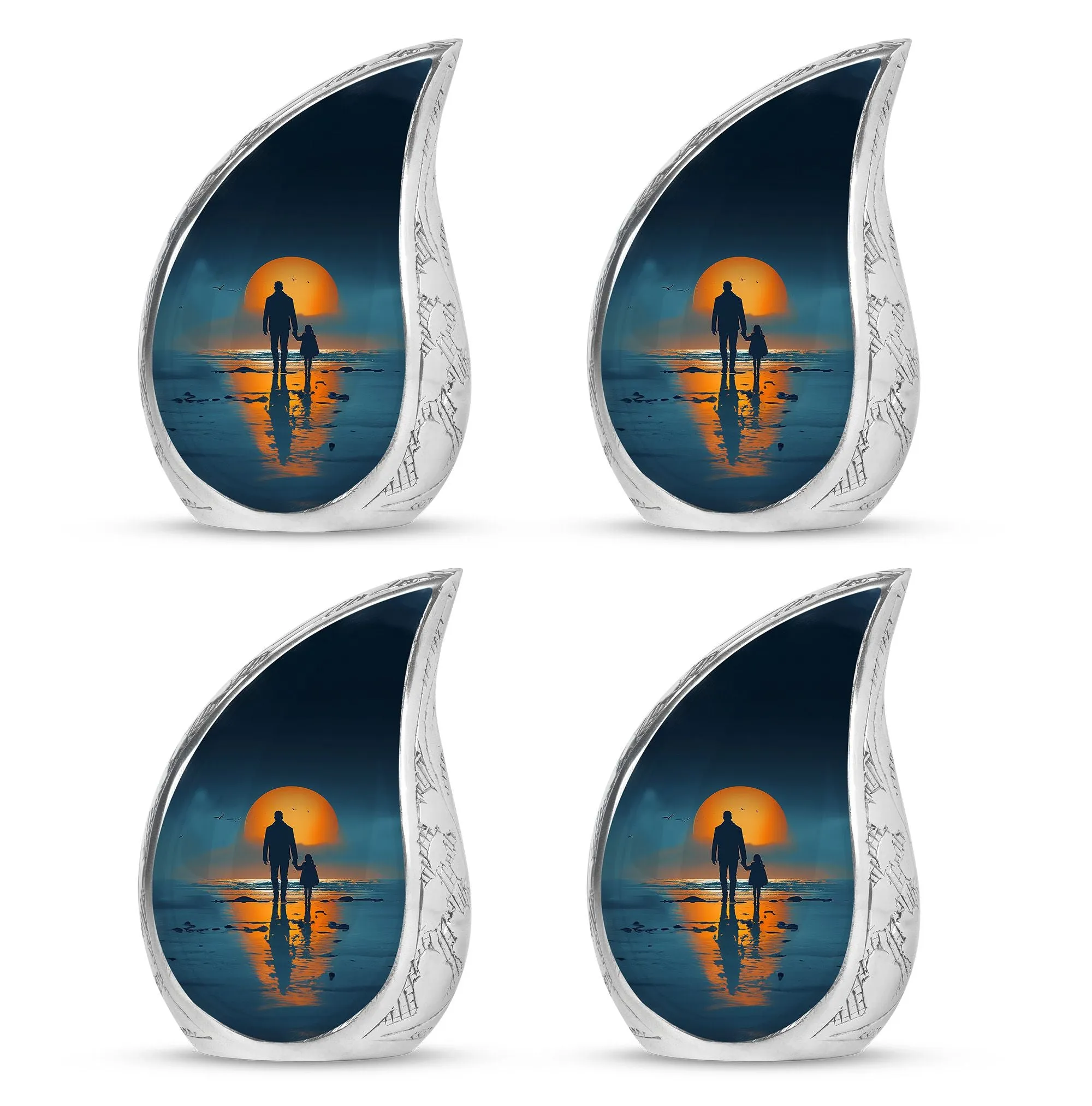 Father Keepsake For Human Ashes Set Of 4 Funeral, Ashes Urn For Ashes