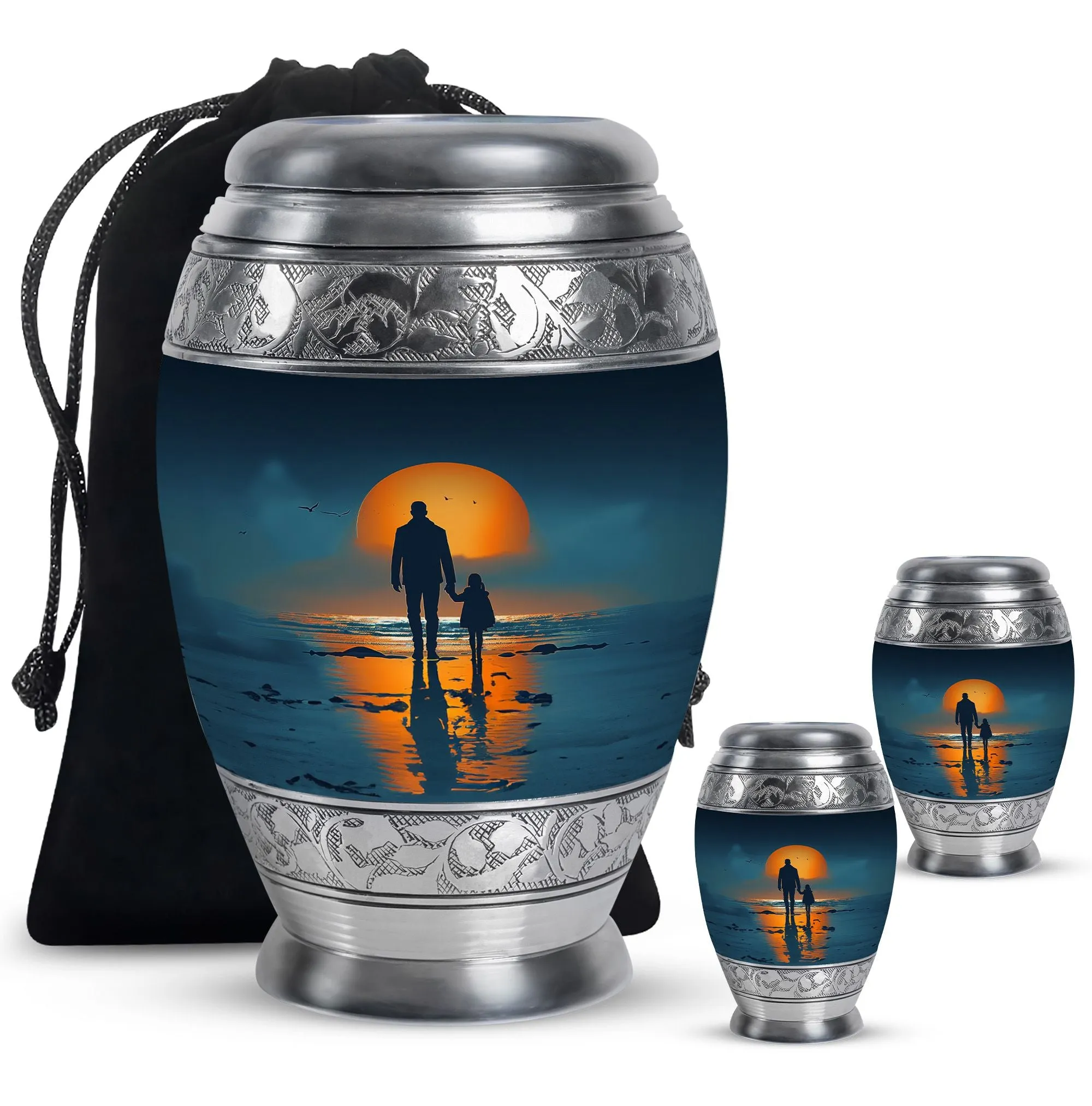 Father Keepsake For Human Ashes Set Of 4 Funeral, Ashes Urn For Ashes