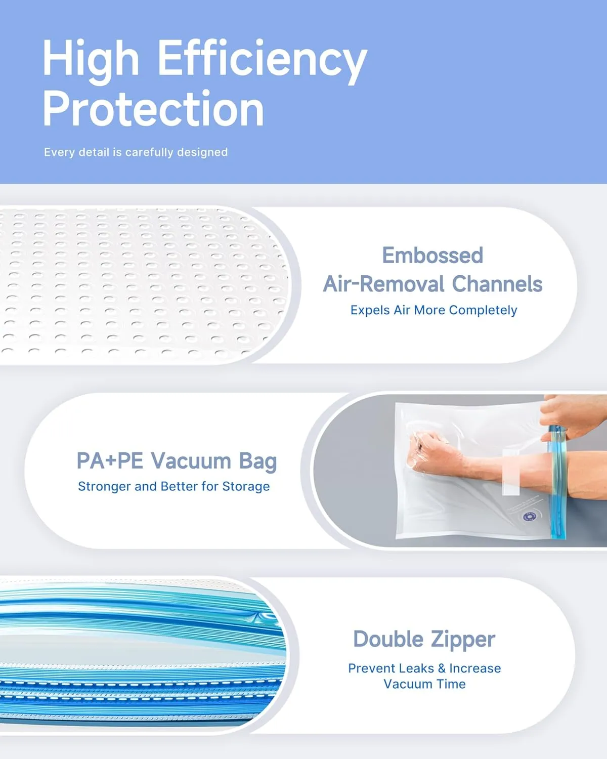 Filament Storage Bags with Upgrade Auto Pump, 20 Filament Vacuum Storage Bags(11.81 * 13.38 in) Plus 20 Desiccants and 5 Clips, Keeping Spool Clean and Dry