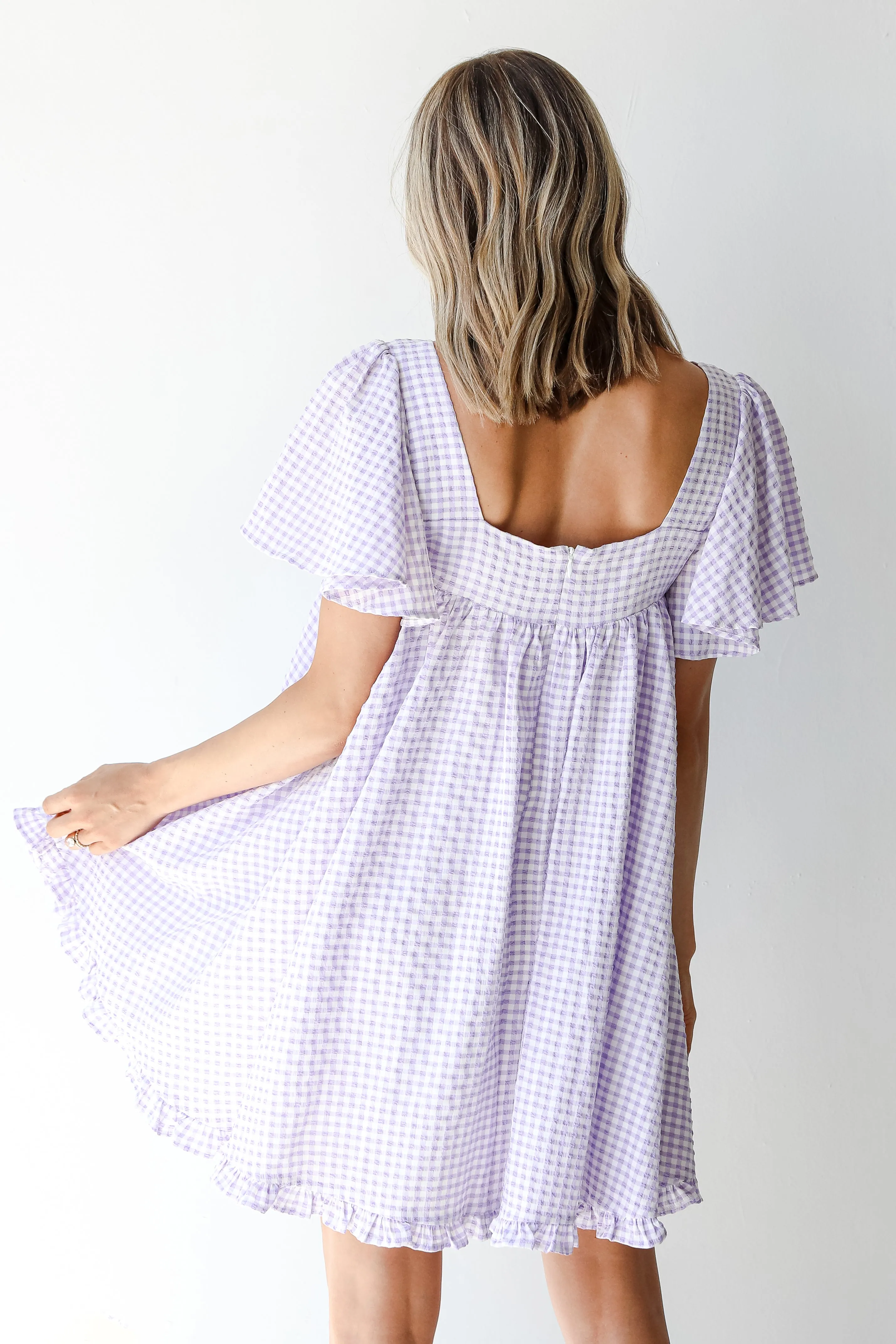 FINAL SALE - Just Checked In Gingham Mini Dress