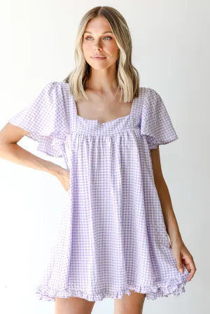 FINAL SALE - Just Checked In Gingham Mini Dress