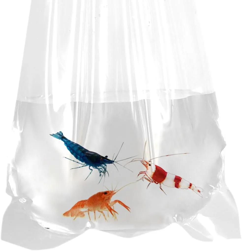 Fishery Bags 4 Inches Leak Proof Rounded Bottom Clear Plastic Fish Bags for Shrimps and Betta Fish Transport. (4" x 12" / 1000 Pack / 4 Mil)