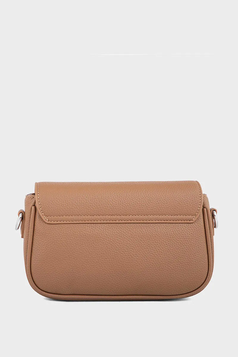 Flap Shoulder Bags BS2107-Brown