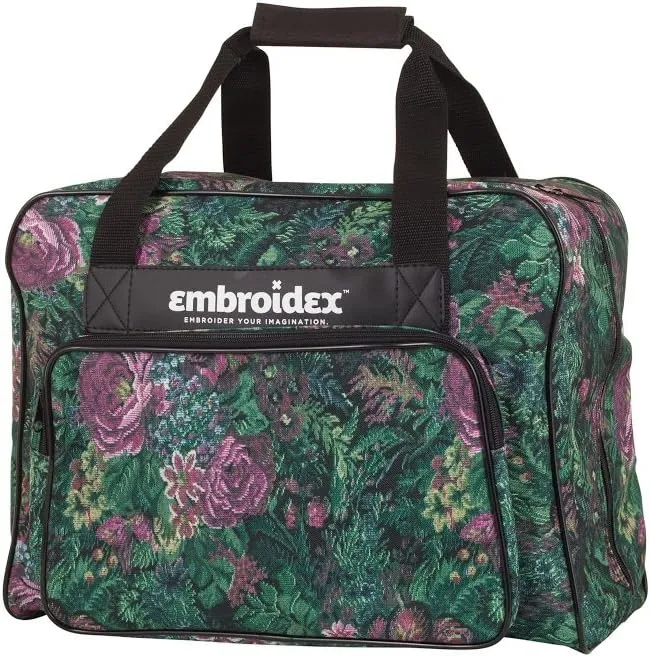 Floral Sewing Machine Carrying Case - Carry Tote/Bag Universal