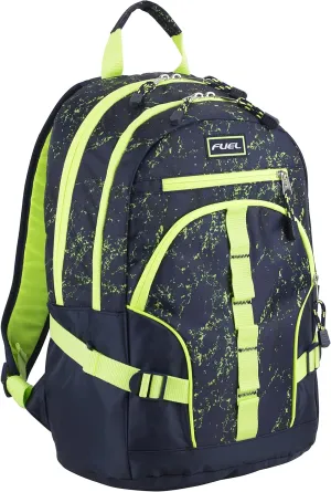 FUEL Hiking Laptop Backpack, College Bookbag, Travel Daypack with 5 Compartments, Dynamo Tech Pocket, 18.5 Inches