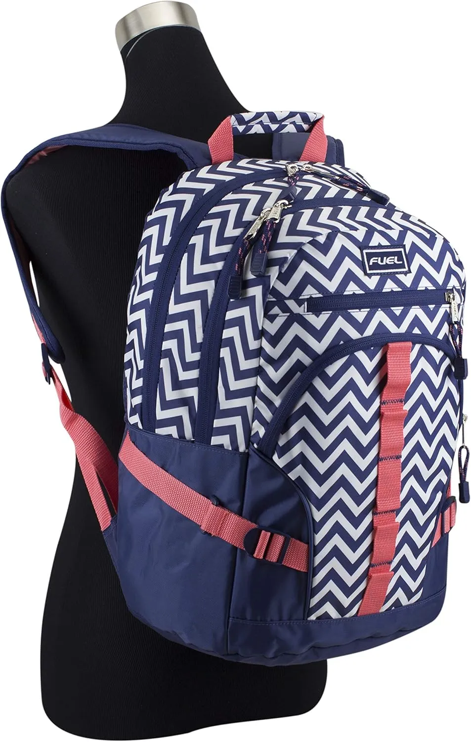 FUEL Hiking Laptop Backpack, College Bookbag, Travel Daypack with 5 Compartments, Dynamo Tech Pocket, 18.5 Inches