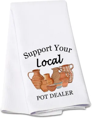 G2TUP Pottery Artist Gift Support Your Local Pot Dealer Apron With Pockets Ceramics Artist Pottery Stu-dent Graduation Gift
