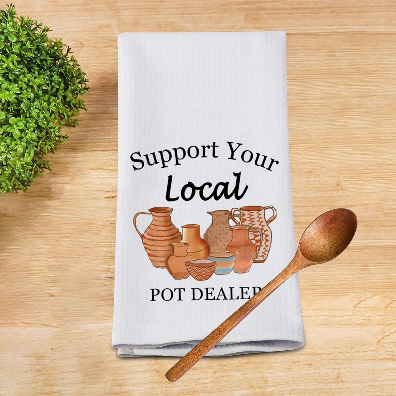 G2TUP Pottery Artist Gift Support Your Local Pot Dealer Apron With Pockets Ceramics Artist Pottery Stu-dent Graduation Gift