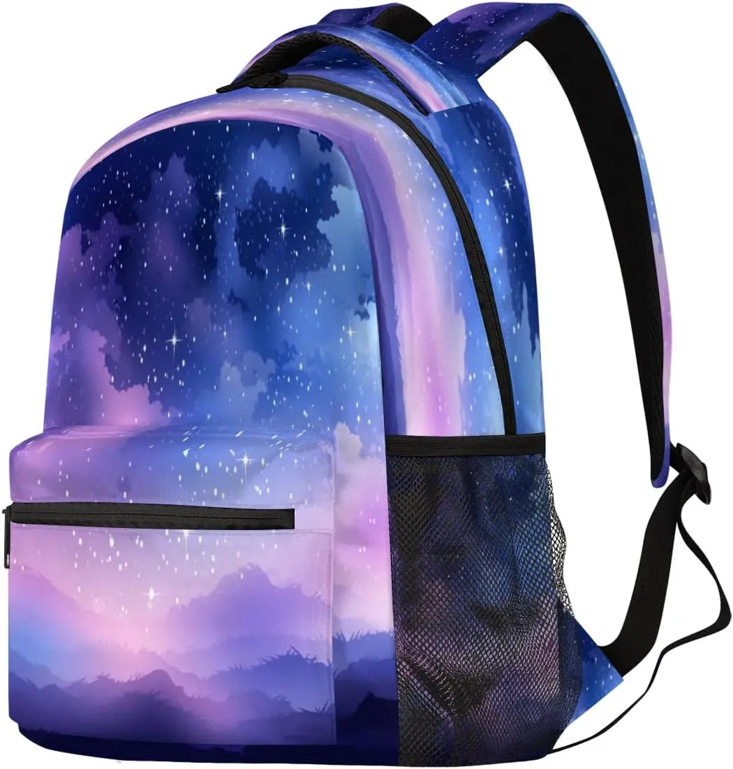 Galaxy Sky Laptop Backpack for Adult Women Men Nebula Explosion Casual Daypack with Compartment & Multiple Pockets Book Bags Travel Bag