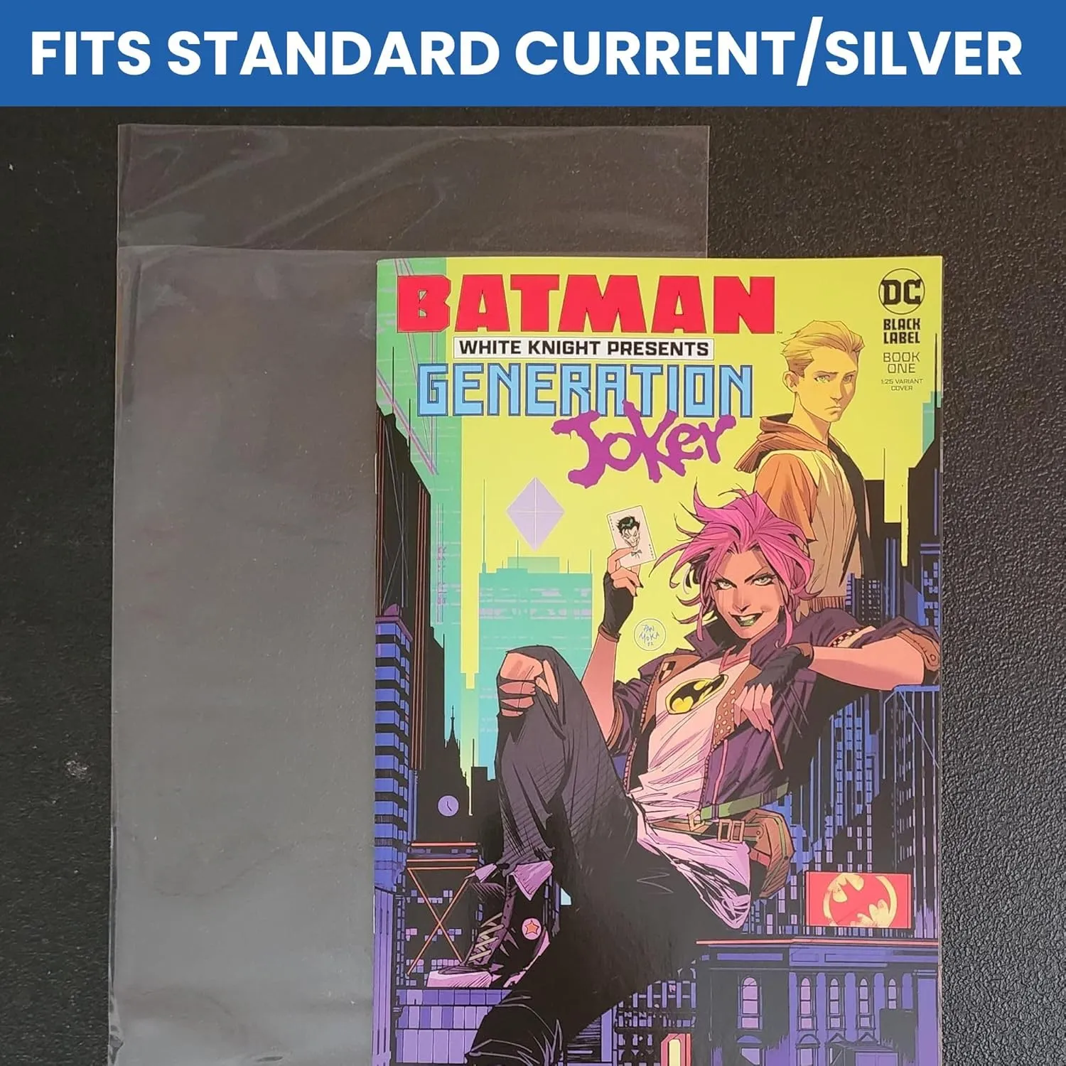 Gemini Premium Comic Book Bags | 1000ct Silver Size Comic Book Sleeves (7 1/8" x 10 1/2") | 2-mil Polypropylene, Acid-Free, 1-1/2" Fold Over Flap, Enhanced Clarity and Protection