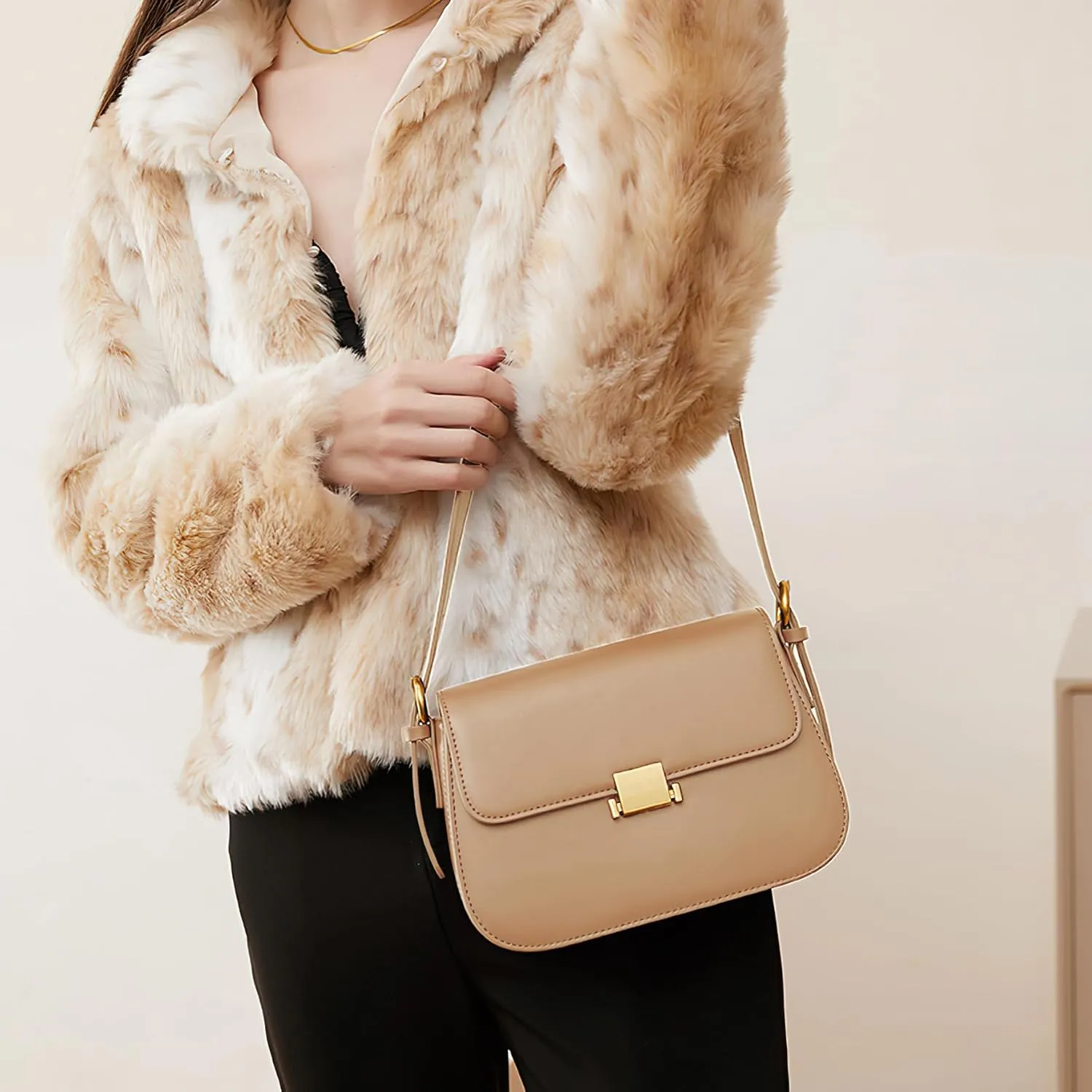 Genuine Leather Shoulder Bag for Women Crossbody Bags Women's Small Handbags Leather Purses