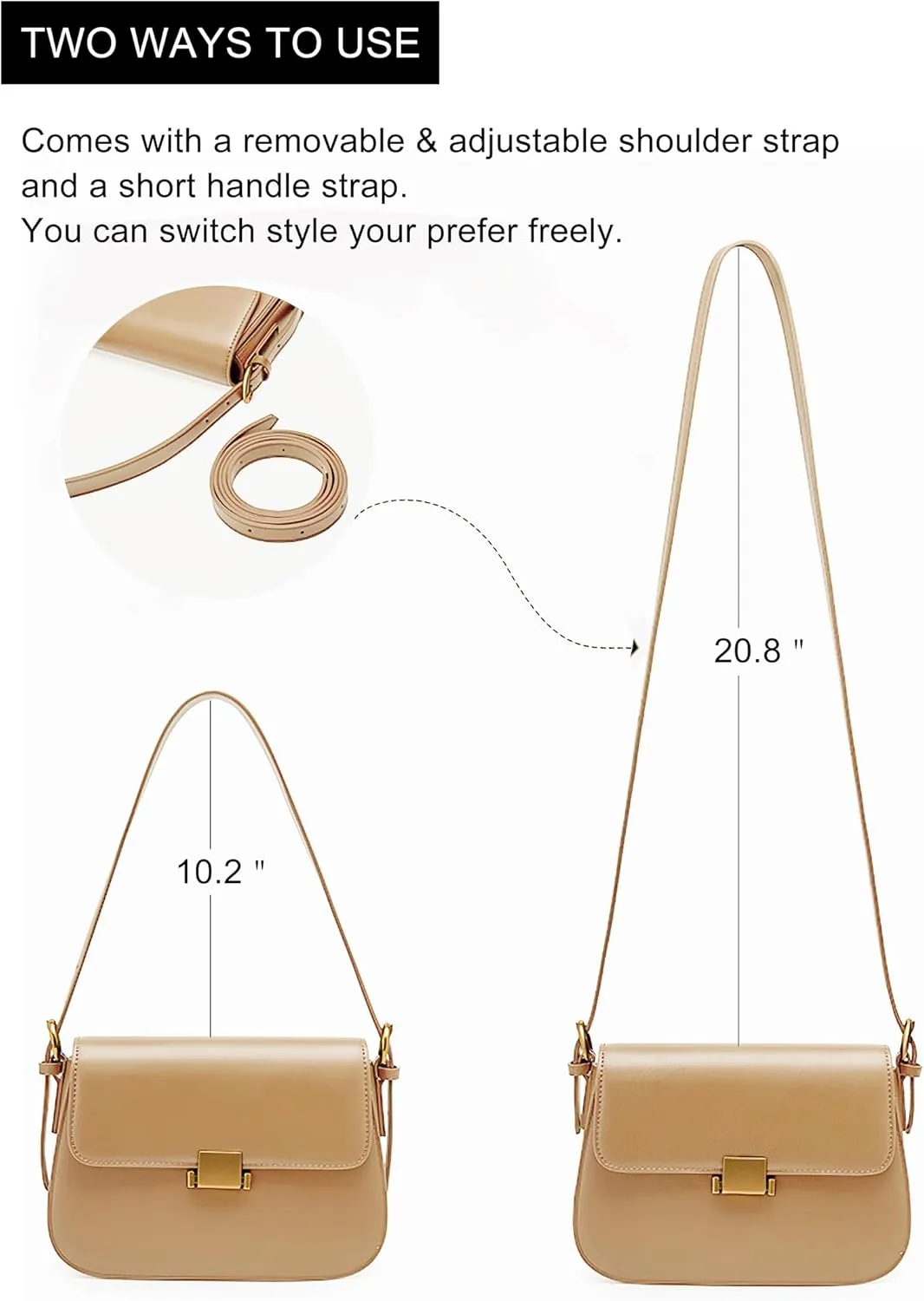 Genuine Leather Shoulder Bag for Women Crossbody Bags Women's Small Handbags Leather Purses