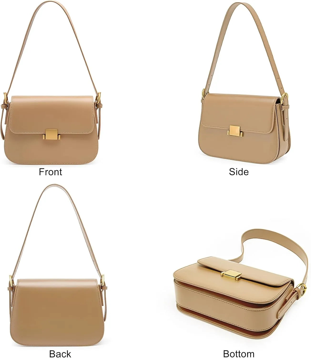 Genuine Leather Shoulder Bag for Women Crossbody Bags Women's Small Handbags Leather Purses