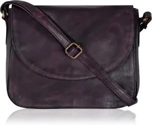 Genuine Leather Shoulder Crossbody Purse For Women with Adjustable Strap, Mobile Pocket & Outside & Inside Zipper