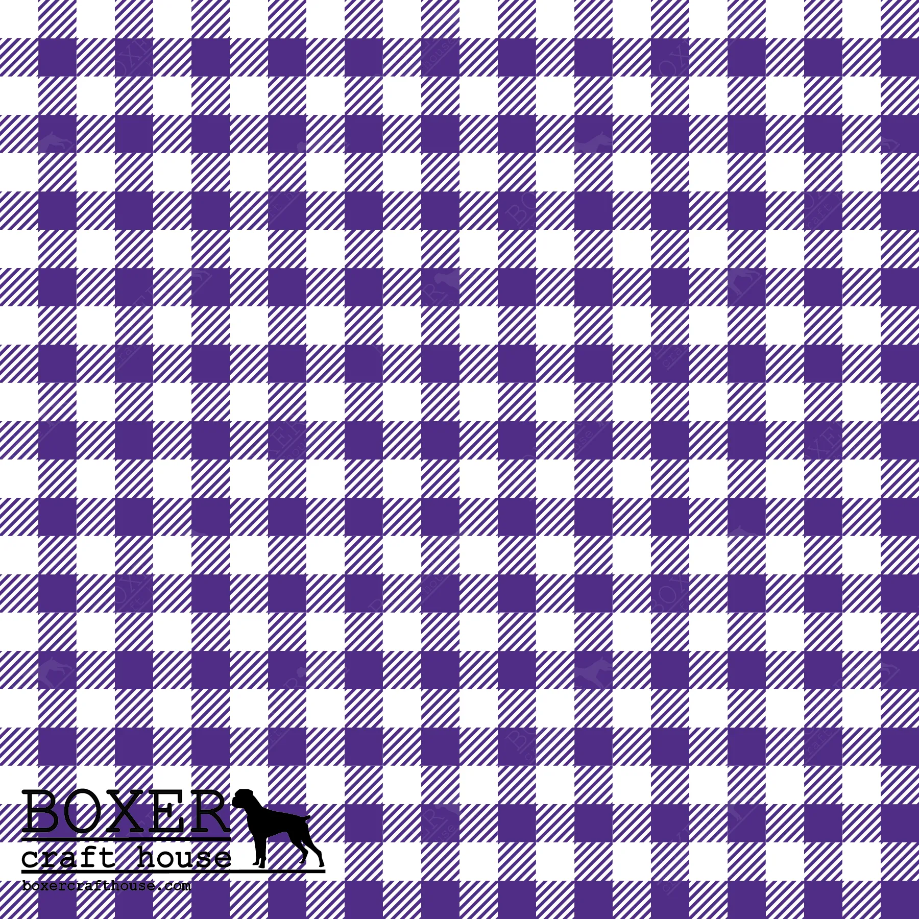 Gingham 1/4" - Medium Purple
