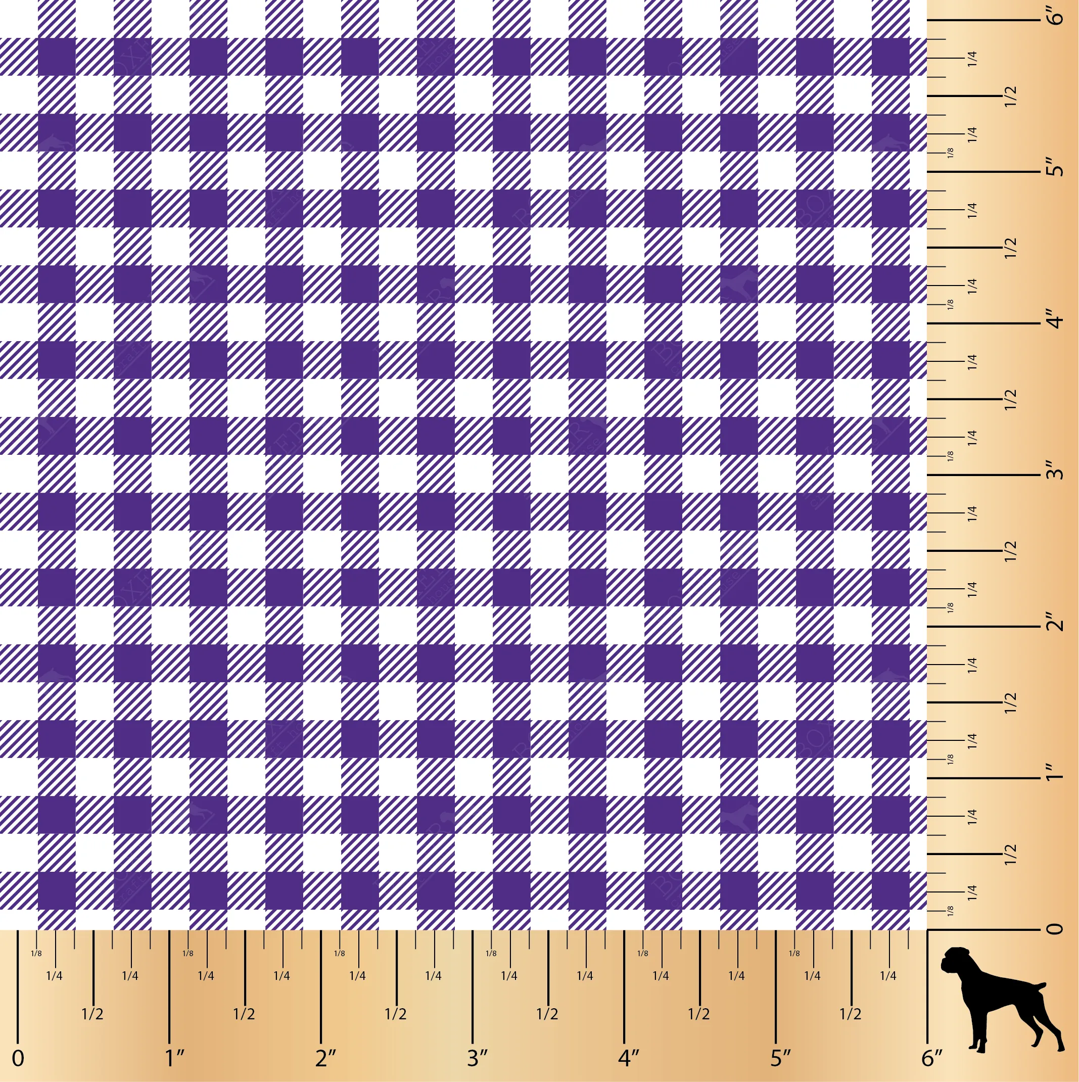 Gingham 1/4" - Medium Purple