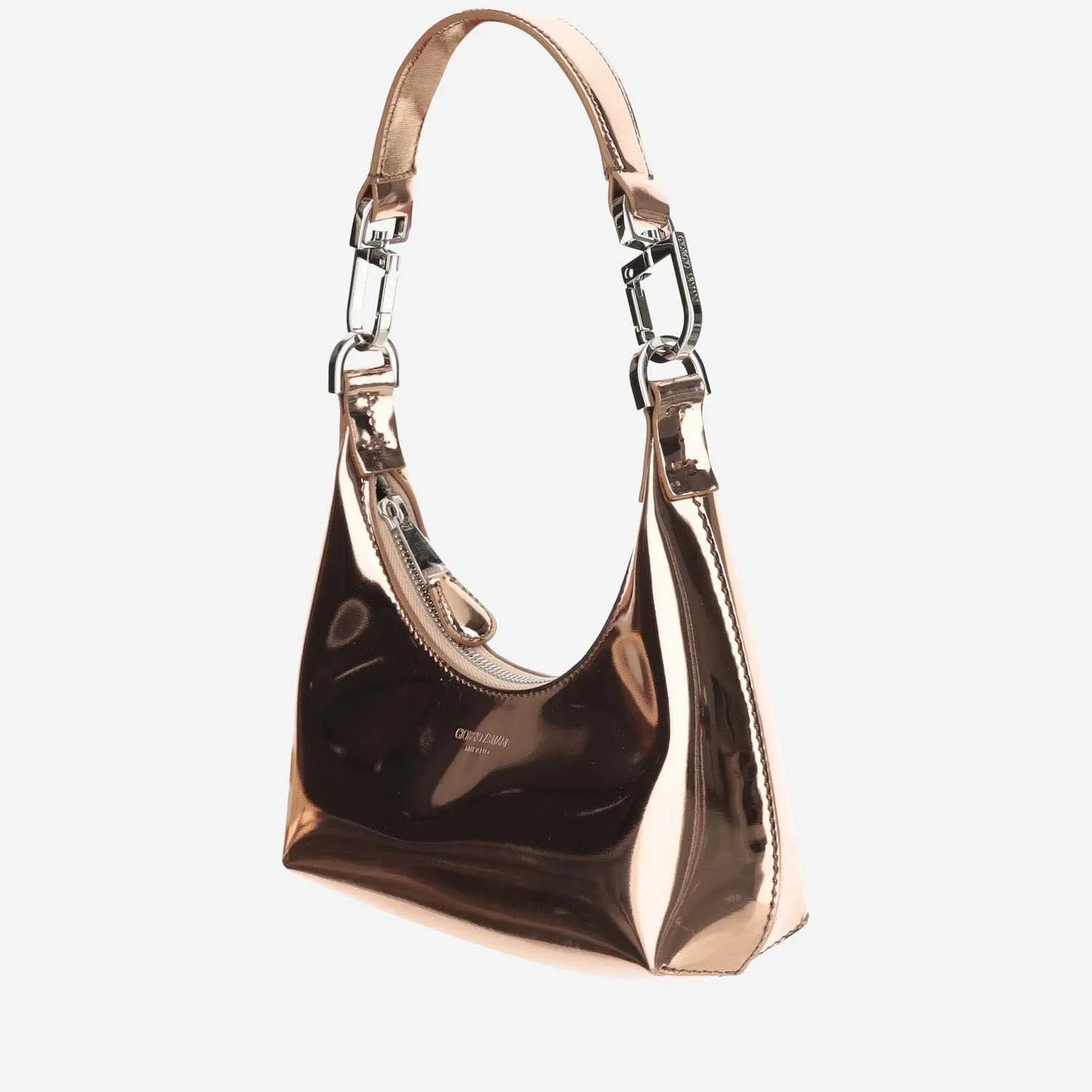 Giorgio Armani Metallic Nappa Leather Bag With Logo