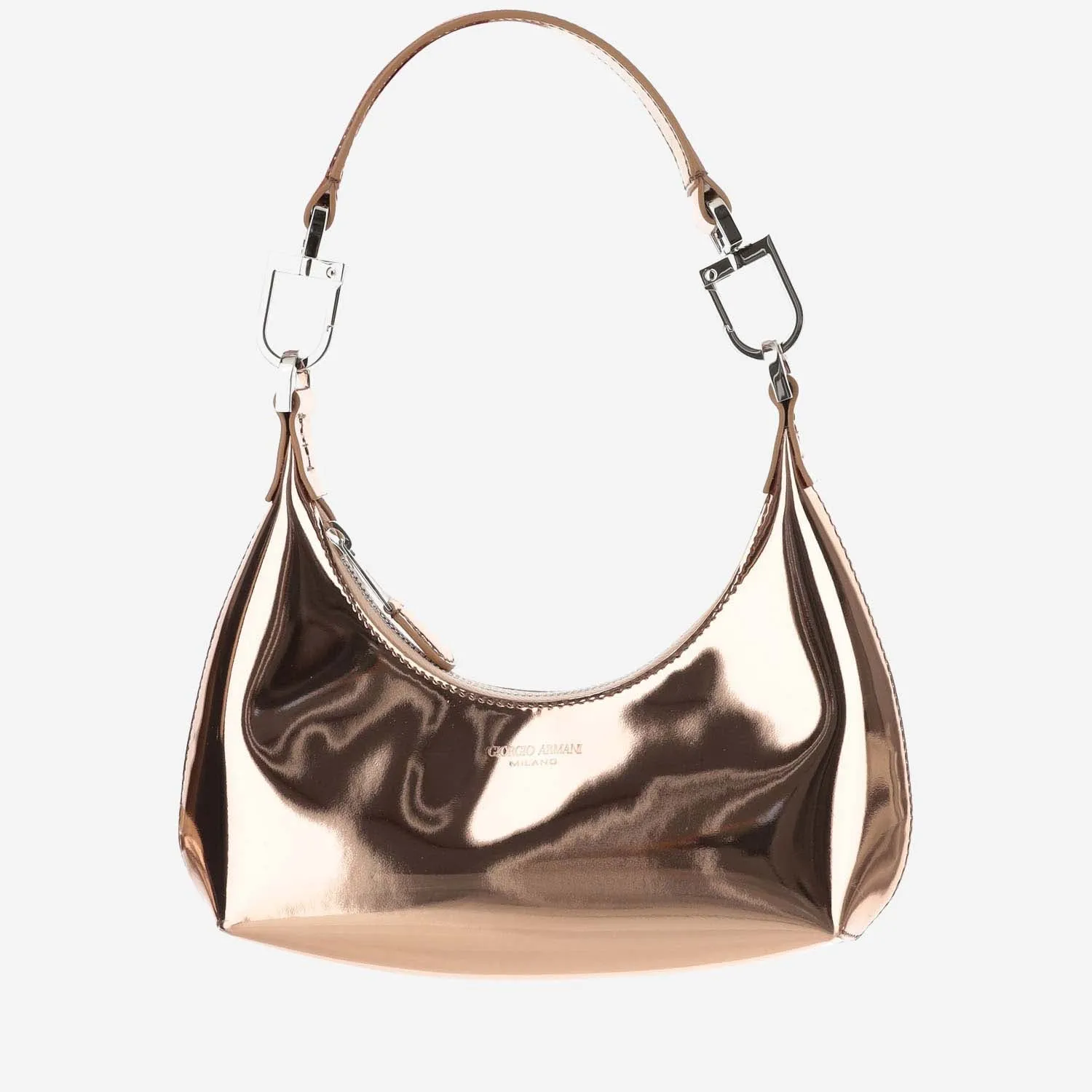 Giorgio Armani Metallic Nappa Leather Bag With Logo