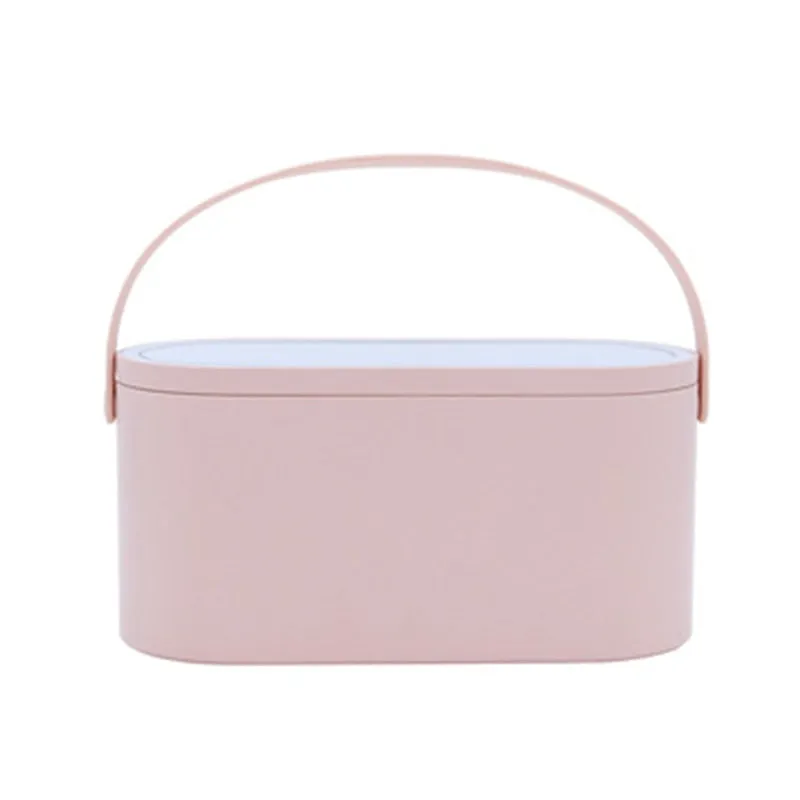 GlamBox™ - Portable LED Cosmetic Mirror with Storage