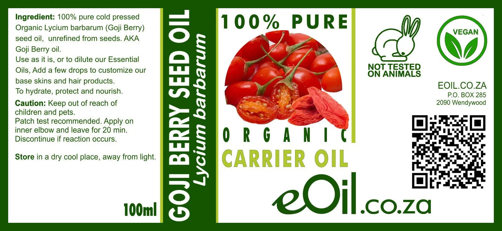 Goji Berry Carrier Seed Oil