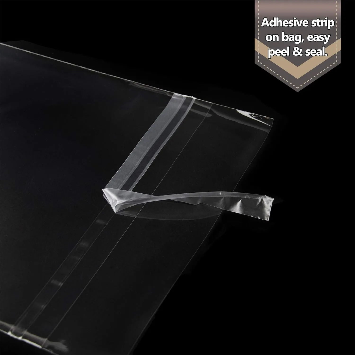 Golden State Art, Pack of 100, Acid-Free 5 1/4 X 7 1/8 inches Crystal Clear Sleeves Storage Bags for 5x7 Photo Framing Mats Mattes