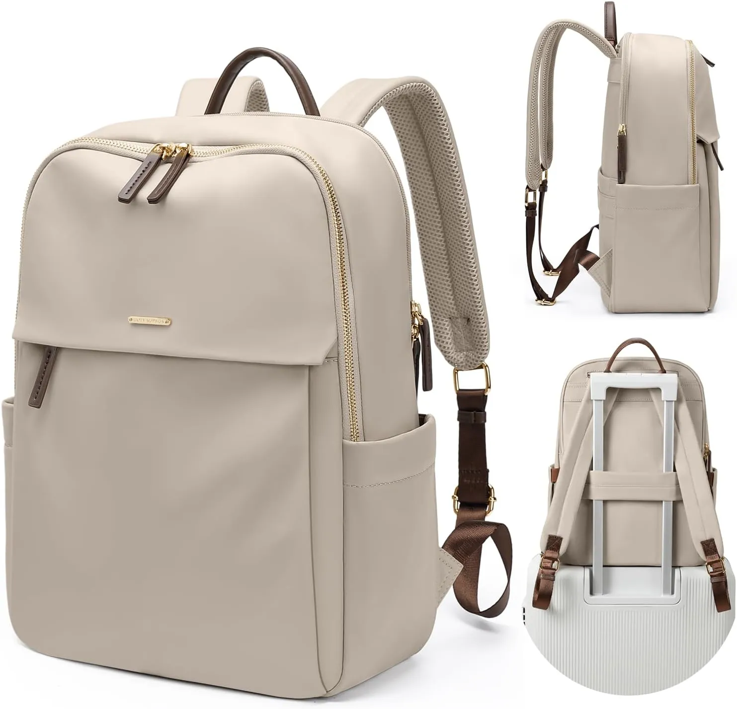 GOLF SUPAGS Women Laptop Backpack with Separate Laptop Compartment Fits 15.6 Inch Notebook Casual Daypack for Work Travel College Backpack Book Bags