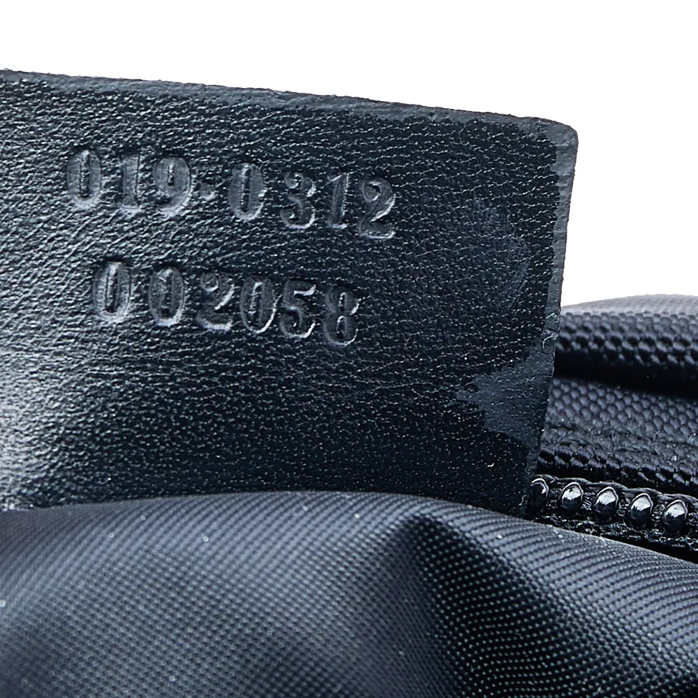 Gucci Black Nylon and Leather Hobo