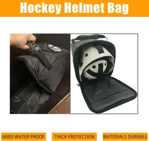 GY Helmet Bag Premium Hockey Helmet Bag Ice Hockey Bag Organizer Bike Helmet Bag Motorbike Helmet Bags (Zipper Helmet Bag)