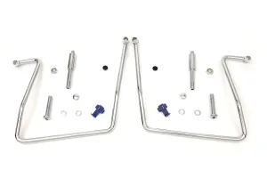 HARLEY Chrome Saddlebag Support Kit fits 1991-2007 FXD,   1991-2017 FXDWG, excluding 1993-1995 models