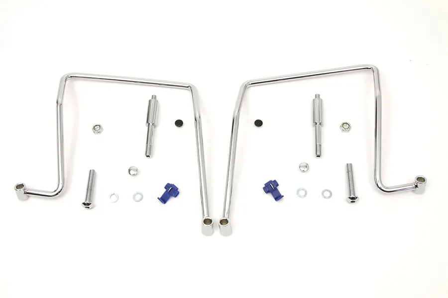 HARLEY Chrome Saddlebag Support Kit fits 1991-2007 FXD,   1991-2017 FXDWG, excluding 1993-1995 models