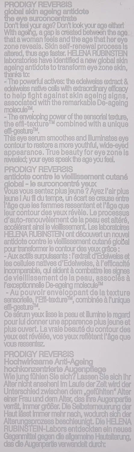 Helena Rubinstein Prodigy Reversis Global Ageing Antidote Cream, The Eye Surconcentrate, 0.5 Ounce