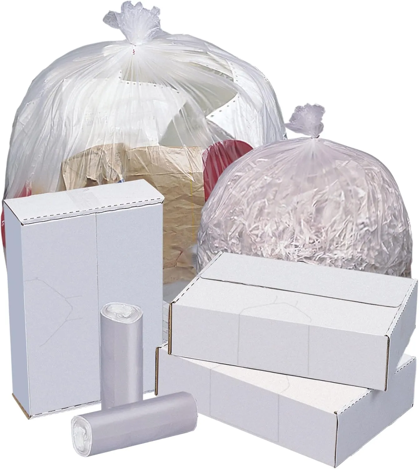 Highmark™ High-Density Can Liners, 16 Mic, 20 - 30 Gallons, 30" x 37", Natural, Box Of 250