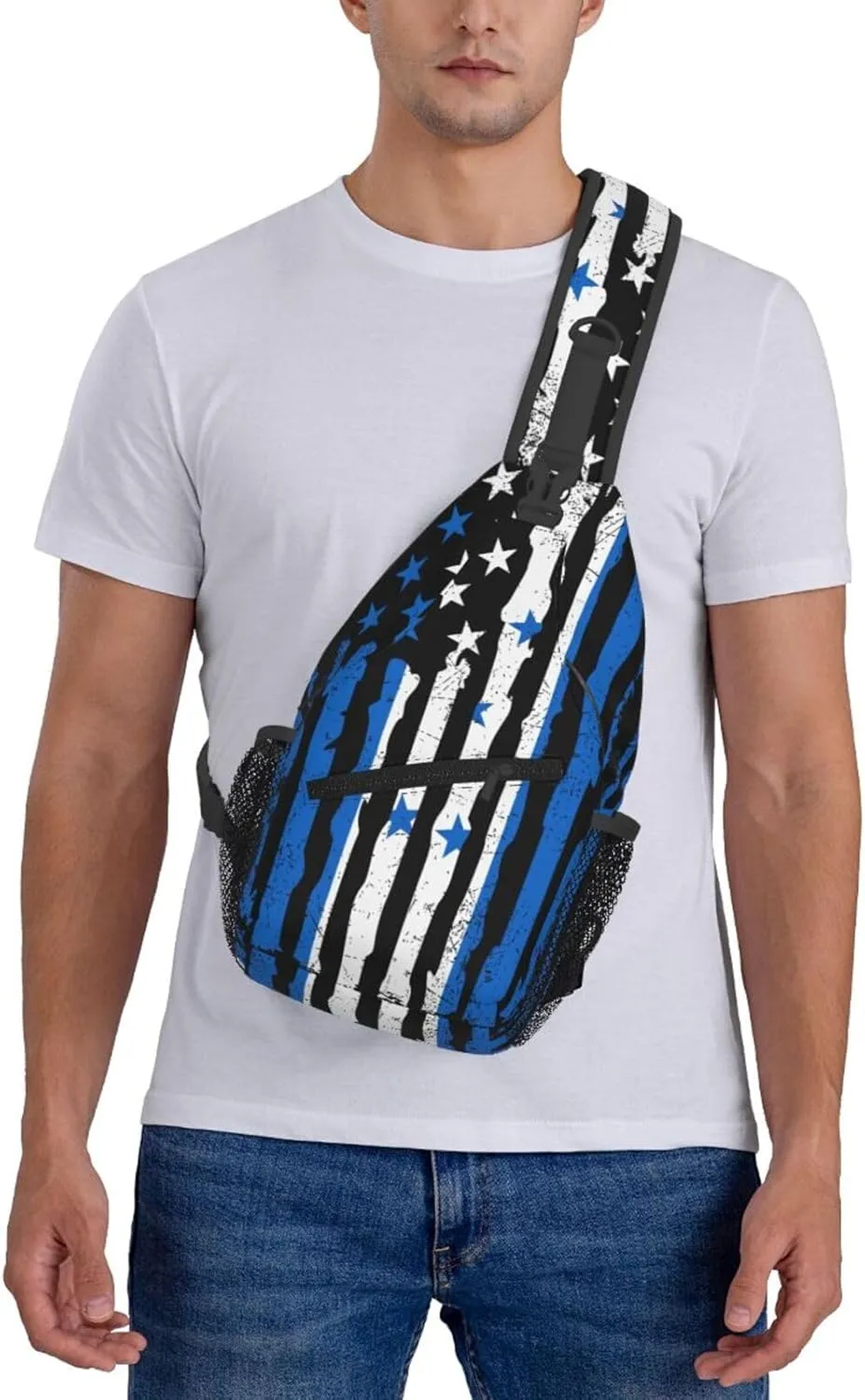 Honduran American Pride Flag Honduras Roots Crossbody Bag Cross Chest Bag Adjustable Sling Backpack Sports Gym Shoulder Bags Travel Cycling Daypack Diagonally Casual Rucksack