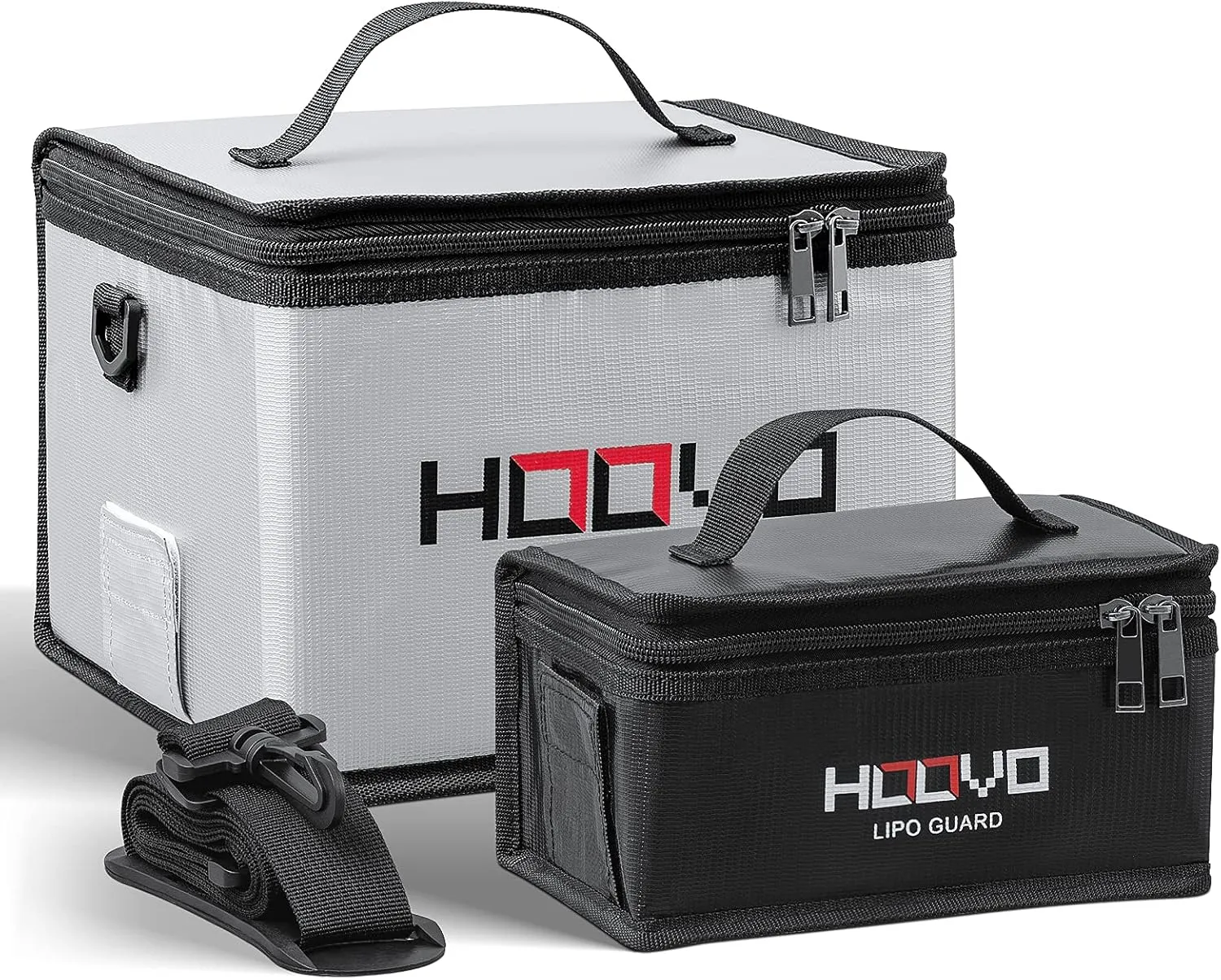 HOOVO Lipo Bag Fireproof Explosionproof Lipo Battery Safe Bag LiPo Guard Safe Bag for Lipo Battery Storage and Charging with Double Zipper