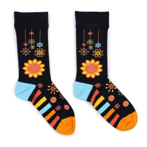 Hop Hare Bamboo Socks S/M - Mandala Flowers - Per case: 1 Piece