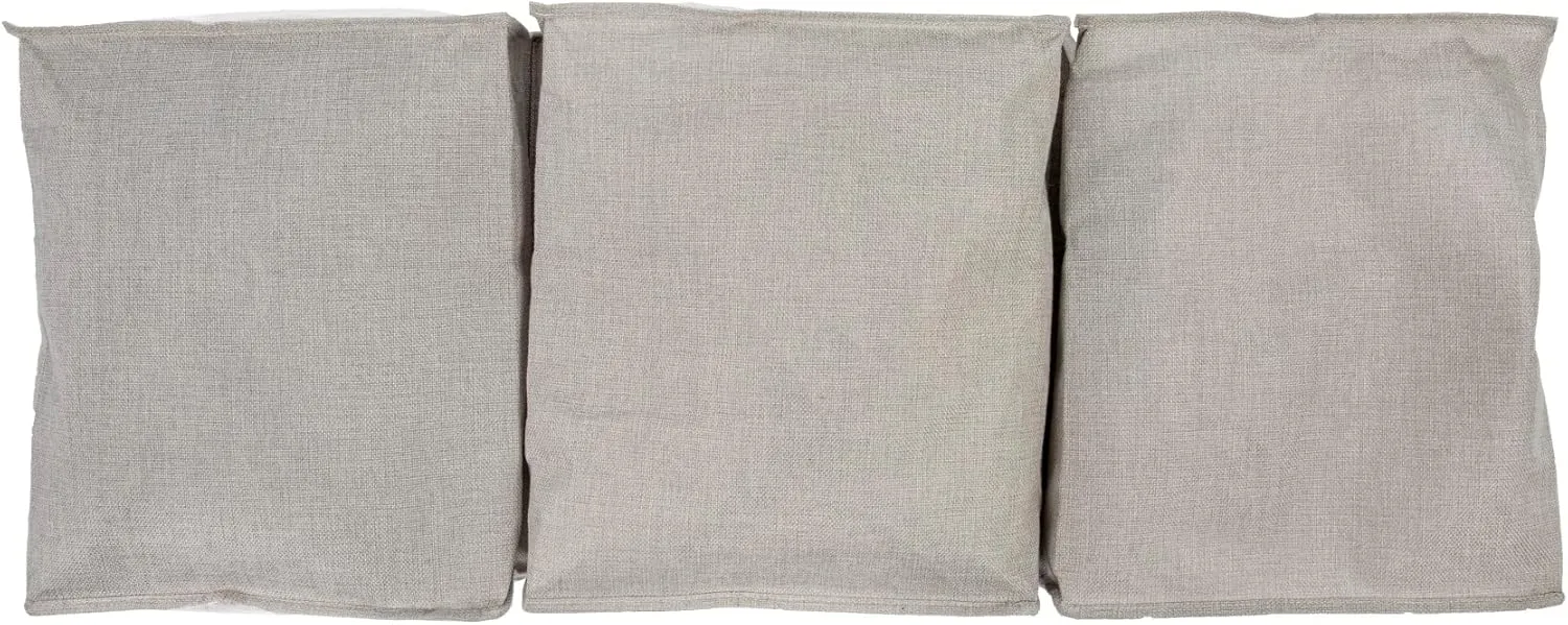 Household Essentials Under Bed Zippered Sweater Storage Bags with Clear Vision Panel, Set of 3, Silver,Gray