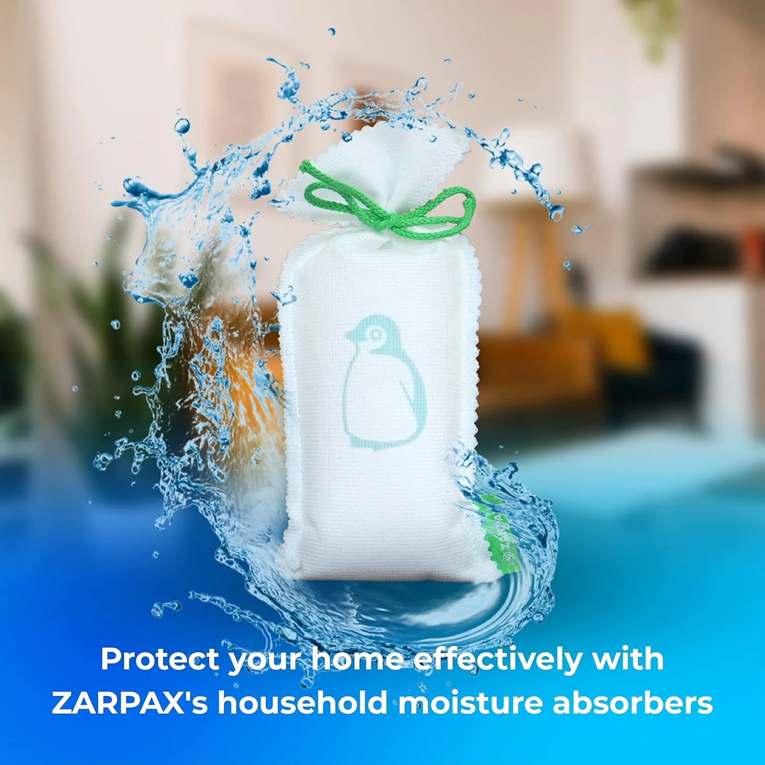 Household Mini Moisture Absorbers | 5.5oz SET OF 2 Reusable Dehumidifier Bags | Closet Humidity Absorber | Absorbs Moisture Damp Bad Odours | Closet Dehumidifier 100% Leakproof