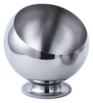 Household Trash Trash Can Desktop Trash Bins Stainless Steel Ashtray with Base for Home Office Bath Livingroom Apartment Hotel Garbage can (Size : 14cm (with Base))