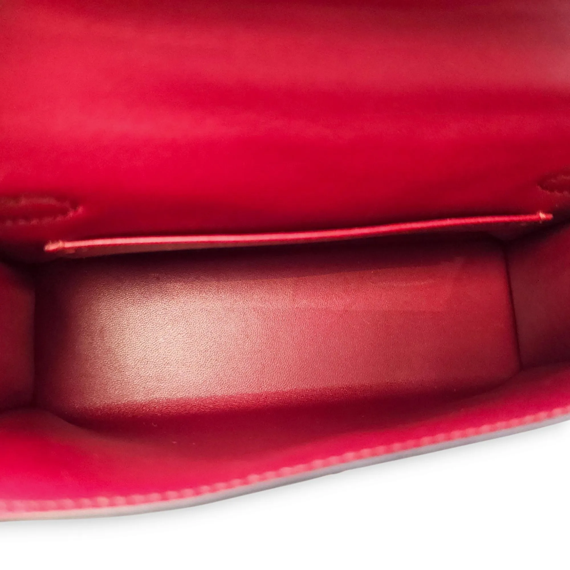 HSS Sellier Kelly 20 Rouge H/Black in Matte Alligator, Permabrass hardware