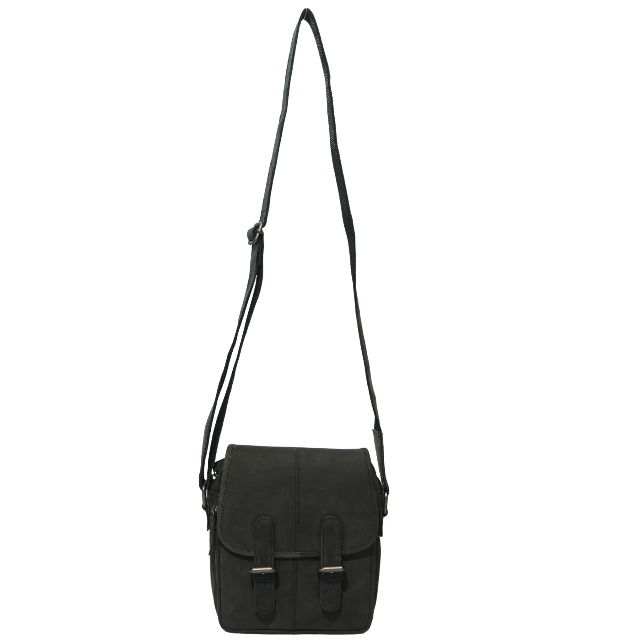 Hunter Leather Medium Crossbody Bag - HF146