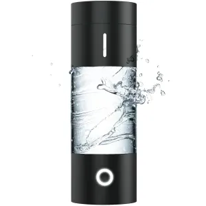 Hydrogen Water Bottle Generator with SPE PEM Technology, 4000  PPB 5Min Quick Electrolysis Hydrogen Water Generator Machine, Portable Rechargeable for Home Office Travel Fitness Drinking(8oz)