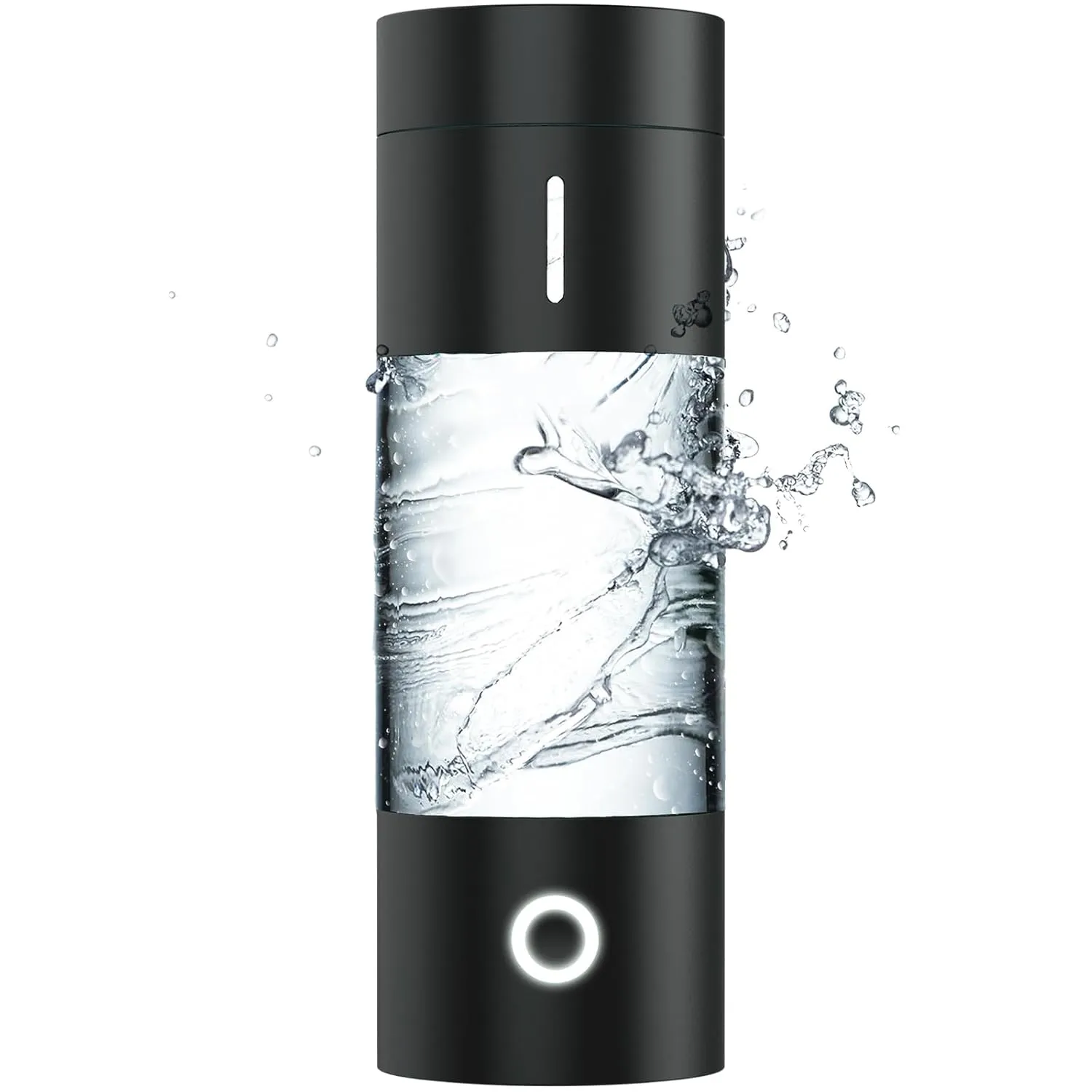 Hydrogen Water Bottle Generator with SPE PEM Technology, 4000  PPB 5Min Quick Electrolysis Hydrogen Water Generator Machine, Portable Rechargeable for Home Office Travel Fitness Drinking(8oz)